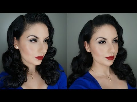 Classic Pin-Up Makeup and Hair Tutorial | Cómo hacer un Maquillaje Pin Up y Peinado
